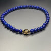 SIGNATURE LAPIS LAZULI handcrafted bracelet with 4mm lapis lazuli & 14k solid gold